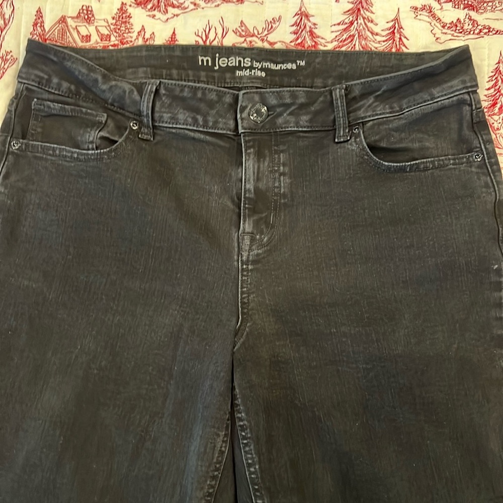 Maurice’s black straight jeans